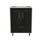 Tuhome Velloc Single Bathroom Vanity, Double Door Cabinet, One Drawer, Black MLW6756 - alternate 5